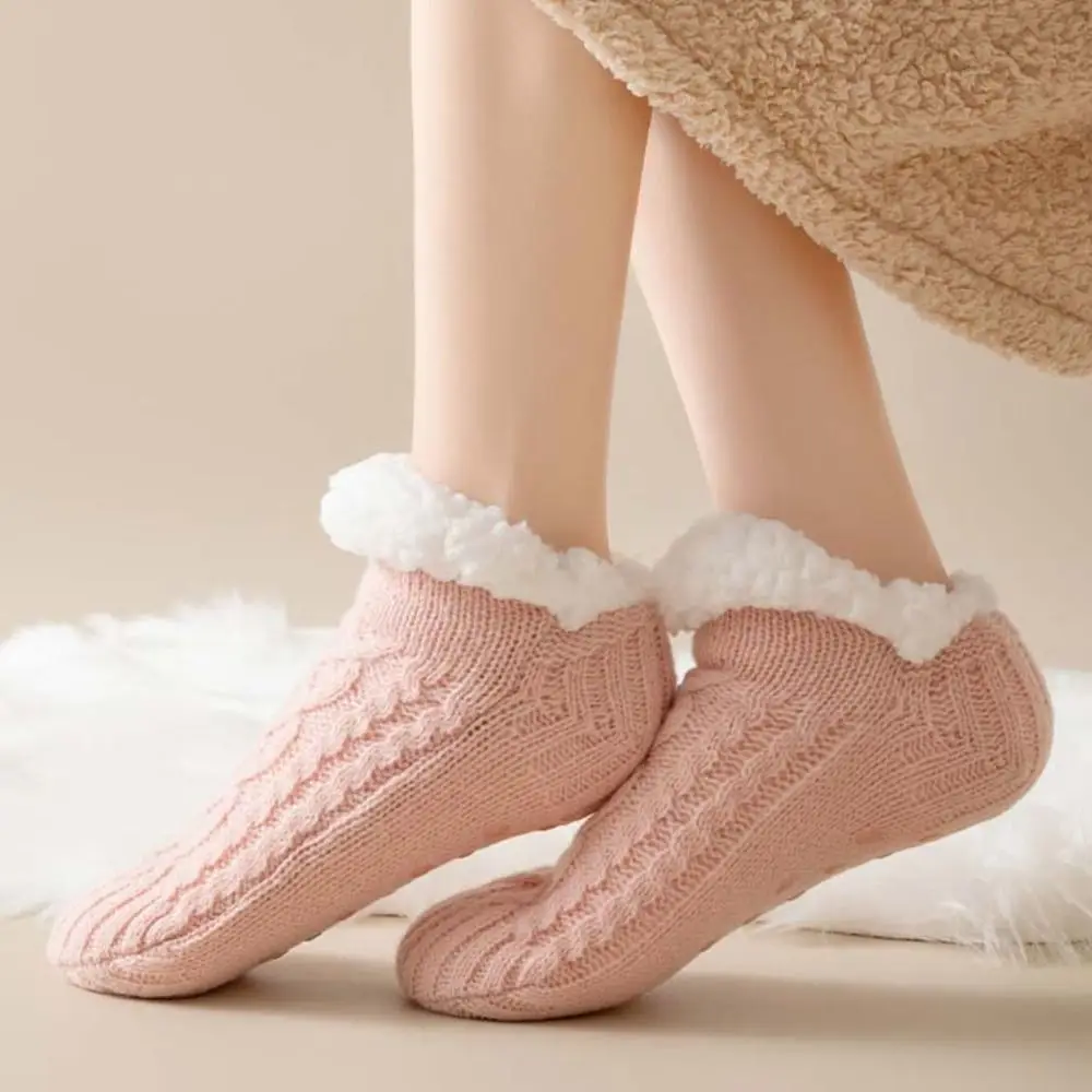 لطيف المرقعة الشتاء الطابق الجوارب هلام السيليكا أفخم رشاقته المخملية الجوارب لينة شبكة النوم الجوارب الفتيات