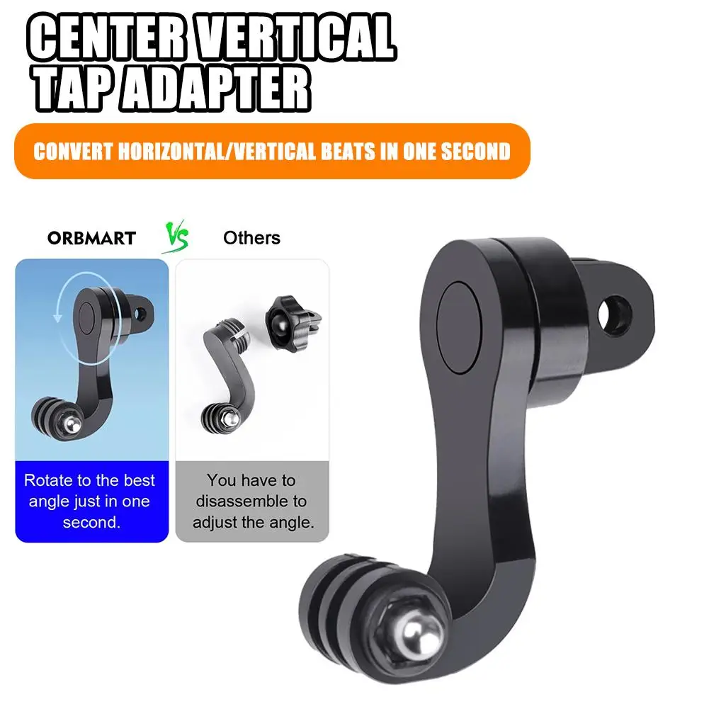 360° Vertical Bracket Adapter For Hero 11 10 9 Yi Sjcam Motorcycle Helmet Chin Stand Mount Holder Camera Accessories G6r7