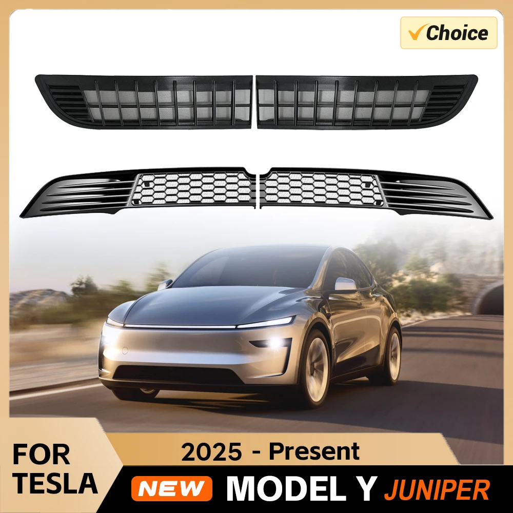 

Для Tesla Model Y 2025 Launch Juniper, внутренняя вентиляционная решетка, нижний бампер, сетка от насекомых, воздухозаборник, пылезащитная крышка