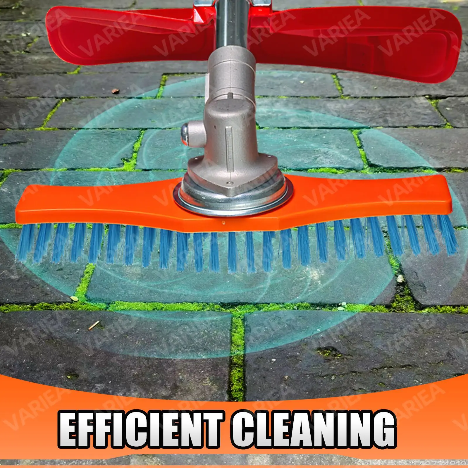 Wear Resistant Lawn Mower Cleaning Brush High-Efficiency Adjustable Handle Weed Remover Garden Yard Patio Tile Farm Tool