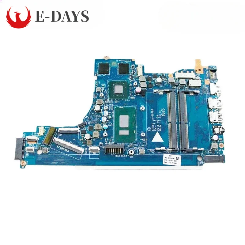 

For HP Pavilion 15-DA Laptop Motherboard LA-G07BP Mainboard I3-8130U I5-8250U I7-7500U I7-8550U MX130 4GB DDR4 100% Tested Ok