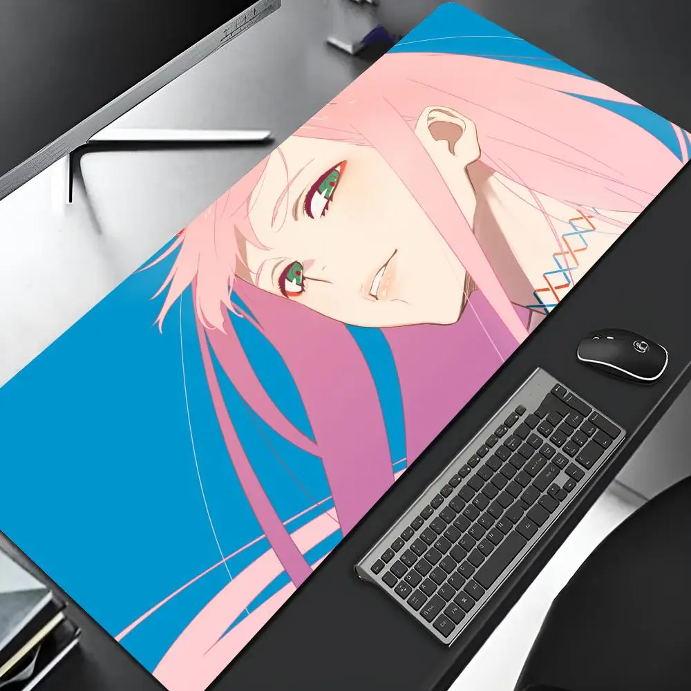 Zero Two Darling In The FranXX Anime Mouse Pad Edge Big Gaming Locking Computer Gamer Large Rubber Art Mousepad Cool Laptop Desk