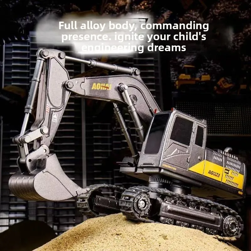 Big Alloy RC forklift remote control excavator electric bulldozer RC loader electronic engineering car Toy boys birthday gifts
