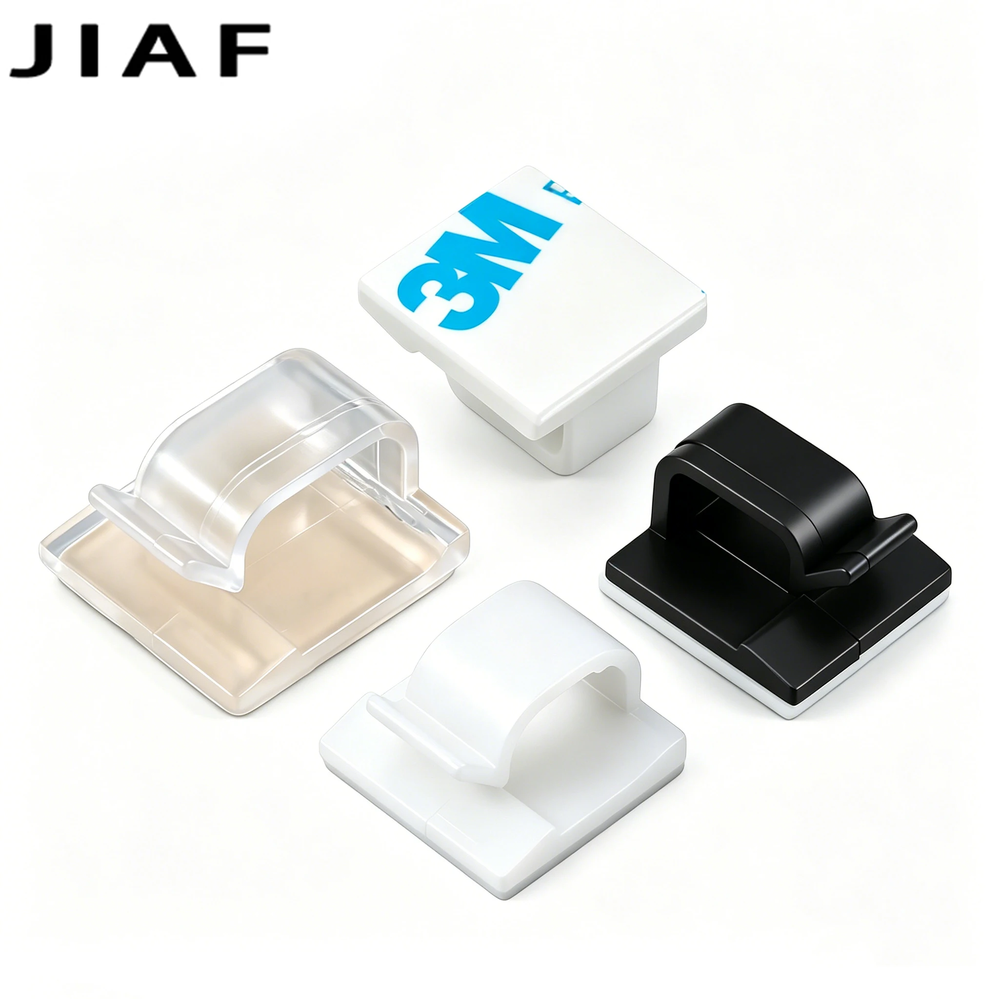 10/50PCS Self Adhesive Cable Organizer Clips Wall Mounted Cord Fixations Wire Manager Cable Tie Holder Hooks