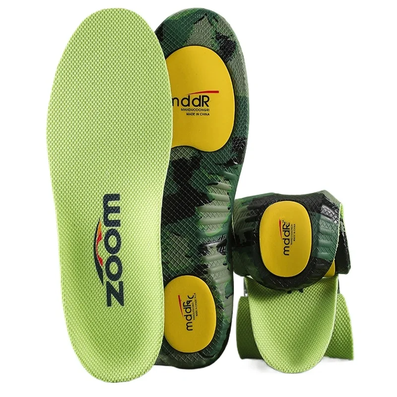 Sports Insoles Breathable Shock Absorbing Running Insole High Elasticity Arch Support Correction Insoles 1 Pair