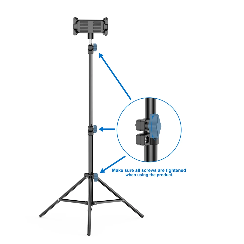 العالمي قابل للتعديل اللوحي ترايبود الطابق حامل حامل المحمولة لايف جبل دعم لباد برو الهاتف الهواء 4.7-14 بوصة كسول قوس #4