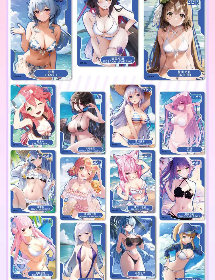 Senpai Goddess Haven Goddess Story Booster Box Collection Girl Swimsuit Bikini Anime Sexy Game Christmas Children Toys Gift