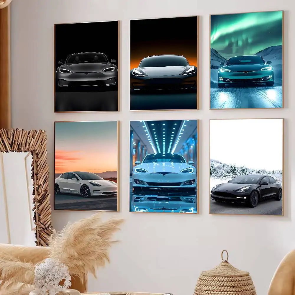 Cool and sporty T-Tesla-a-ES Classic Poster Wall art print art suitable for living room bedroom bar parlor home decoration gift