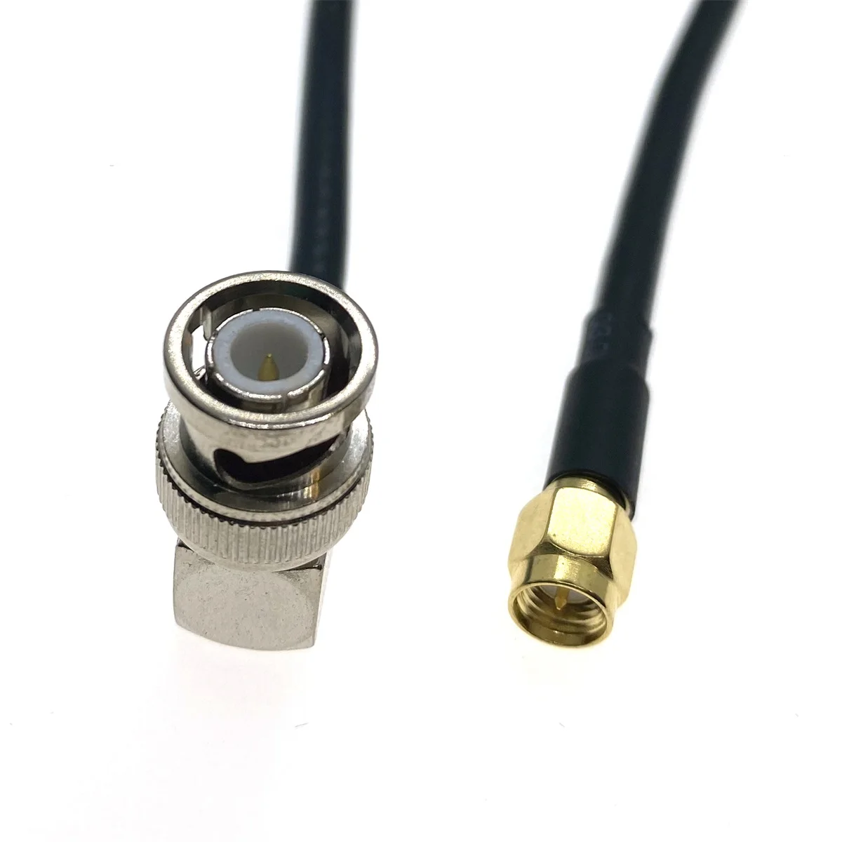 SMA male To BNC Male Right Angle Plug Adapter Jumper Pigtail Coax Cable RG58 cable 12inch~30M