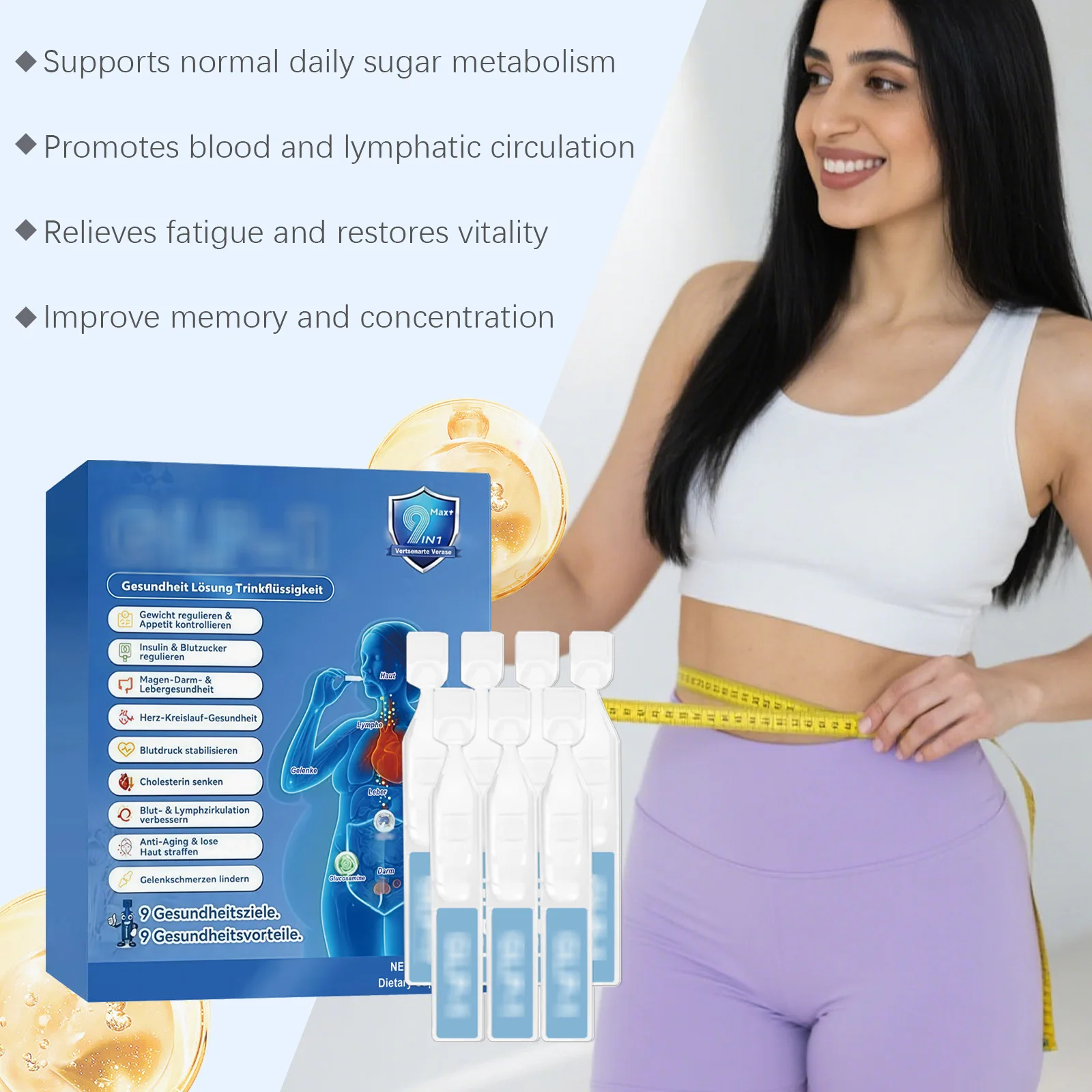 Slimming Drops Weight Loss Burnning Fat Shaping Detox Promote Digestion Control Appetite Enhance Vitality Nutritional Care Drops view 2