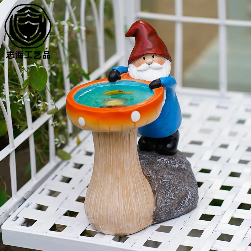 ソーラーフィッシングノームライト-屋外ガーデンデコレーション、誕生日プレゼント、led付き防水樹脂像