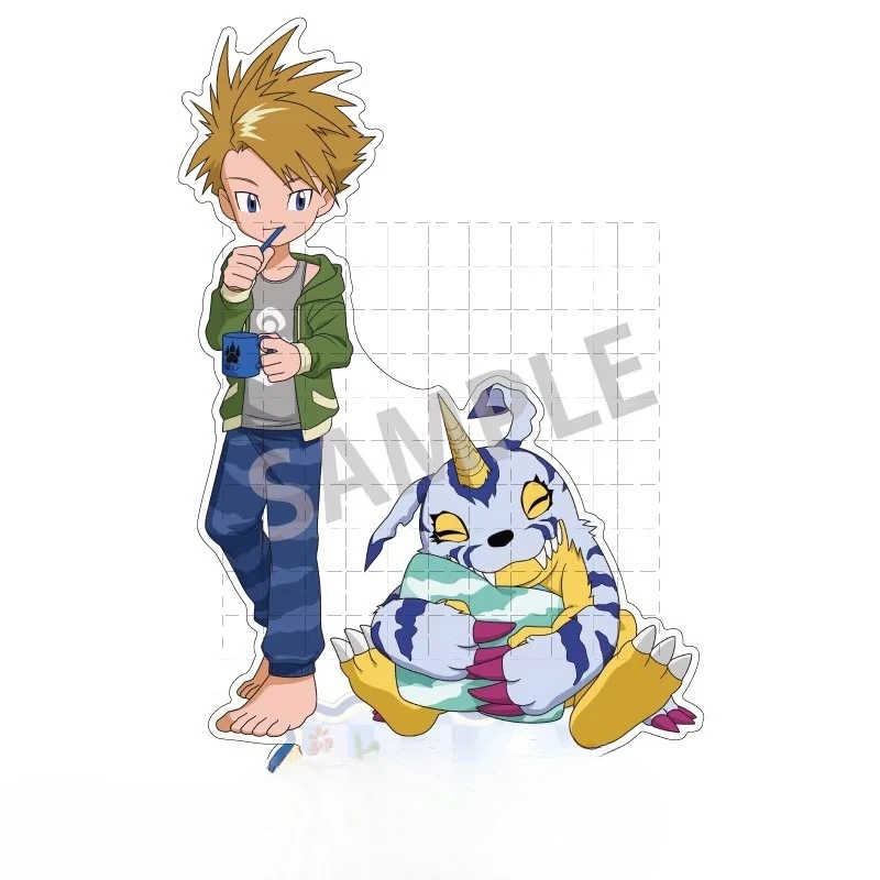 เกมเอกวาดอร์ผจญภัยอะคริลิคตุ๊กตาอะนิเมะ Agumon Gabumon Piyomon Tailmon Patamon Gomamon รูปคอสเพลย์ของเล่นของขวัญ