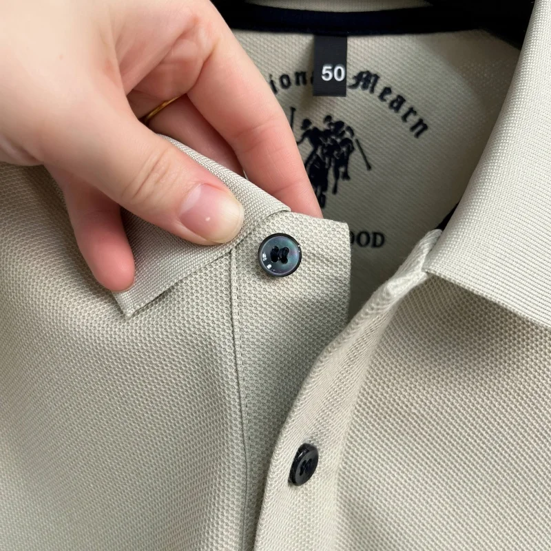 High-End 100% Baumwolle Kurzarm Polo Shirt Herren Sommer Luxus Marke Klassische Paul Pony Stickerei Freizeit Business Mode Golf T-Shirt – Detail 40