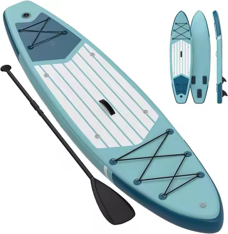 10.6/11 ft Inflatable Stand Up Paddle Board Set &ndash;Non-Slip EVA Deck, Premium Accessories &ndash;Inflatable Paddle Board for Adults
