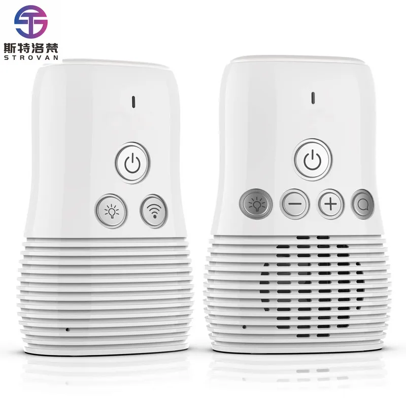 Two-Way Talkback Intercom HD Sound Listening System Portable Digital Audio Baby  with Light and Belt Clip