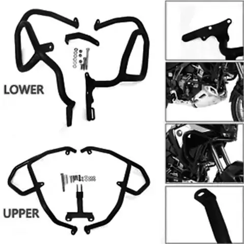 For Honda CRF1100L Africa Twin CRF 1100 L Adventure Sports 2020-2023 2022 2021 Crash Bar Upper Lower Engine Guard Bumper