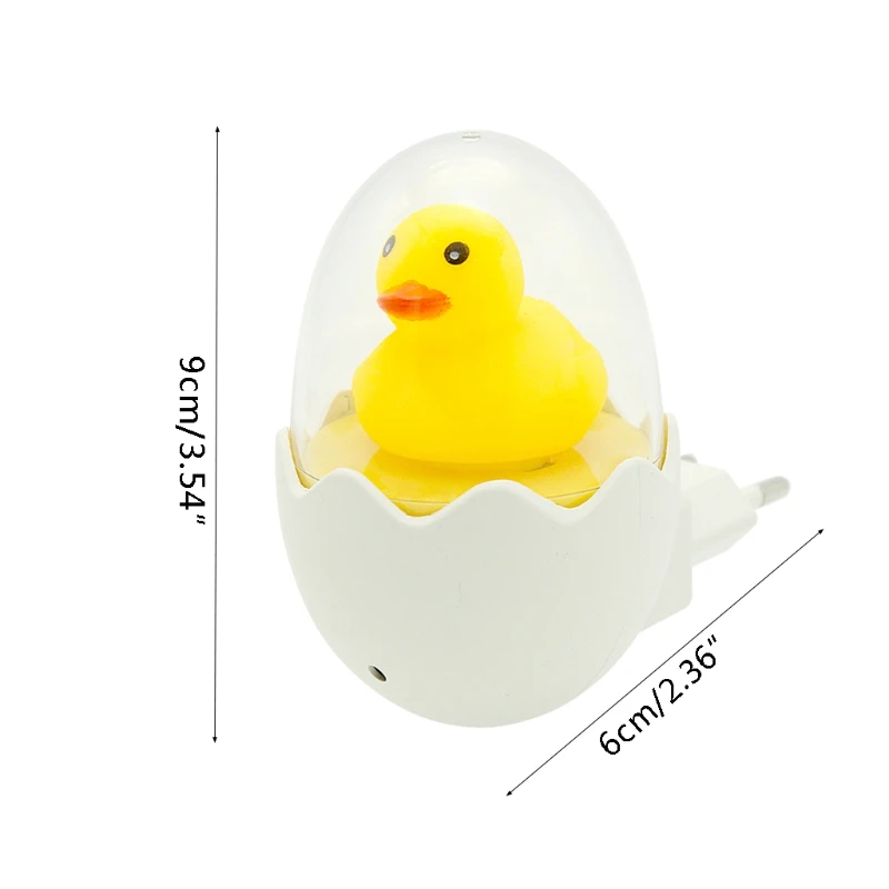Remote Control Yellow Duck LED Night Light Decorative Lamp Bedroom Wall Kid Room Dropship