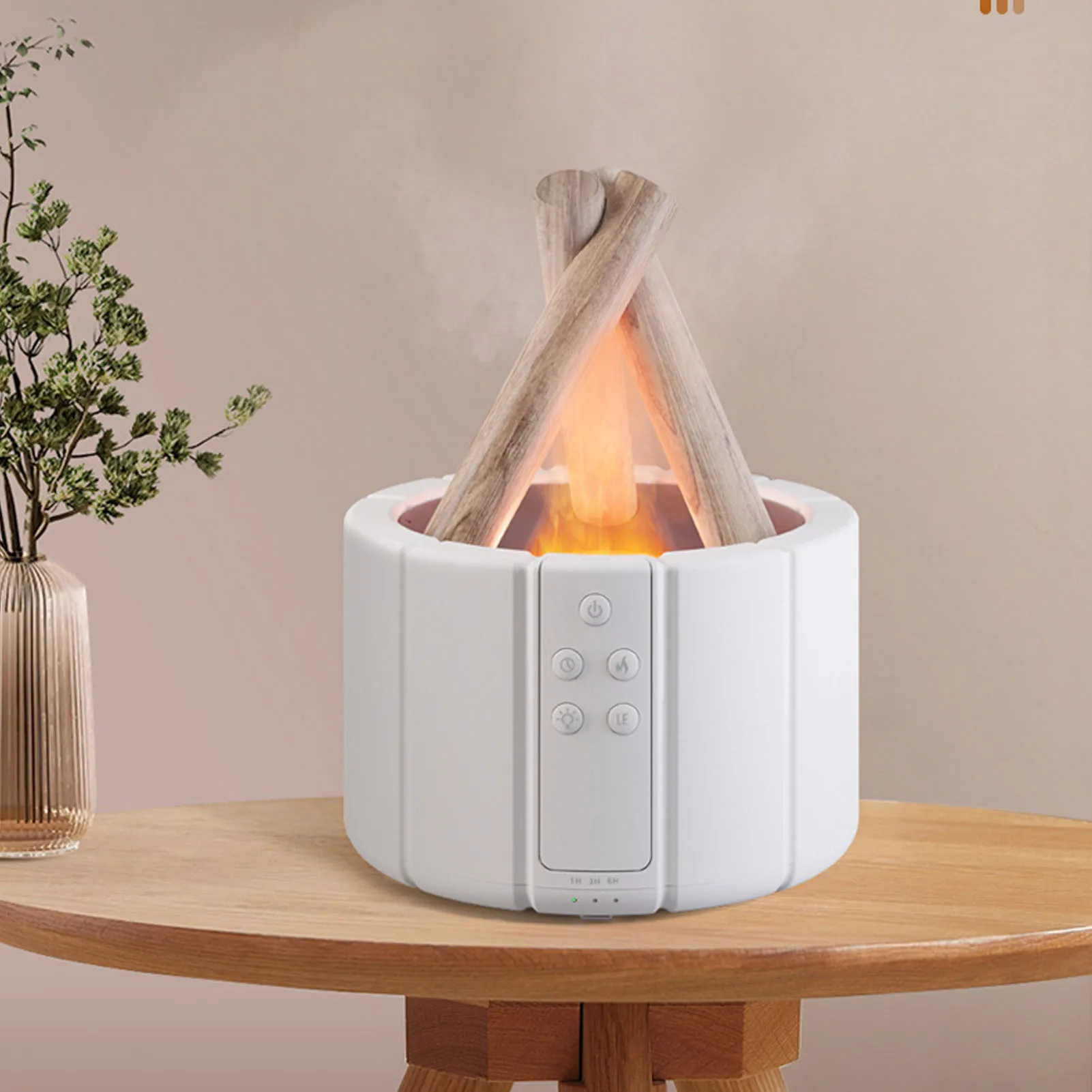 Bonfire Diffuser 250ml Campfire Flame Fire Diffuser นวัตกรรมจําลอง Campfire Humidifier สําหรับ Home Office Tabletop