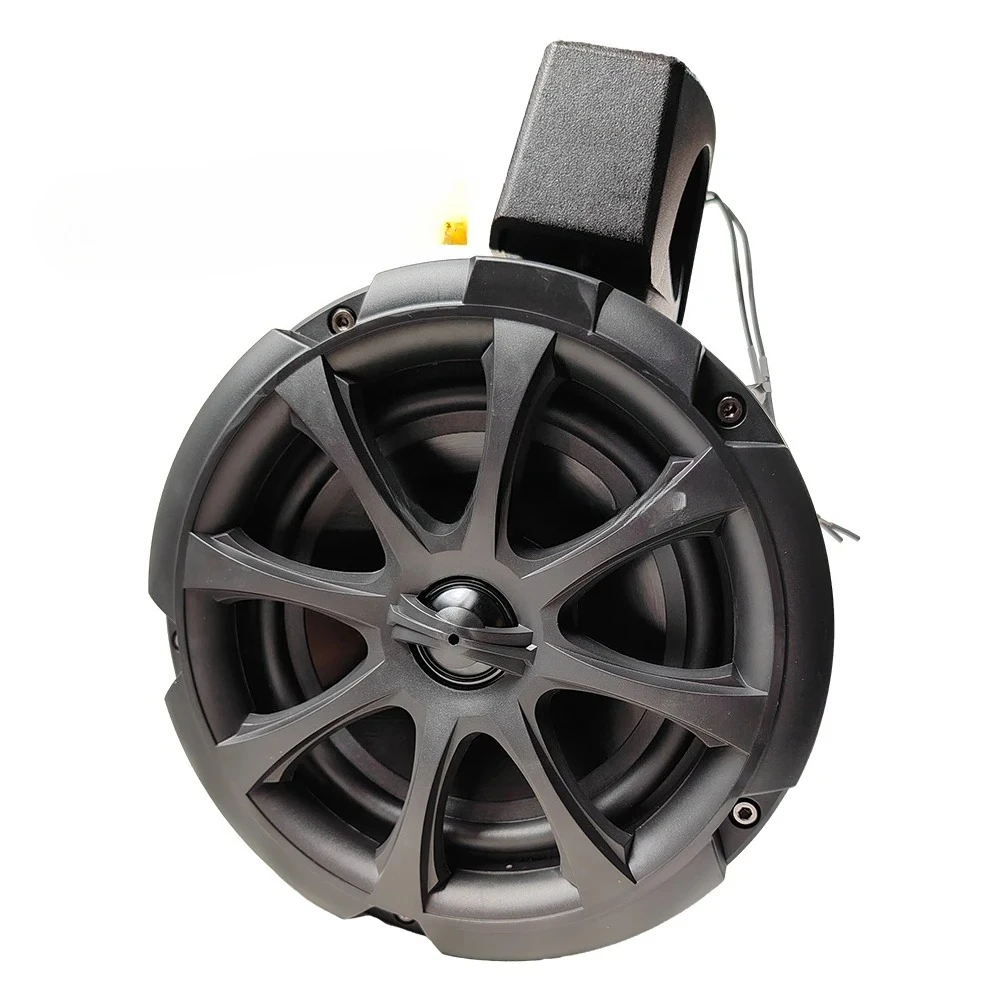 GRANDnavi 6.5 Inch Marine Speaker for Yacht Boat Waterproof IPX6 Stereo Speakers Sensitivity 92dB Round Speaker Black Color