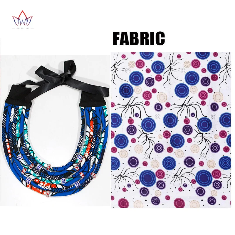 Venda quente Estilo Africano Multi Stands Transparente Bead Rope Declaração Colar para Melhor Presente de Natal WYA064