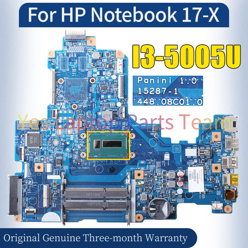 15287-1 For HP Notebook 17-X Laptop Mainboard I3-5005U 856692-601 Notebook Motherboard 100％ Tested