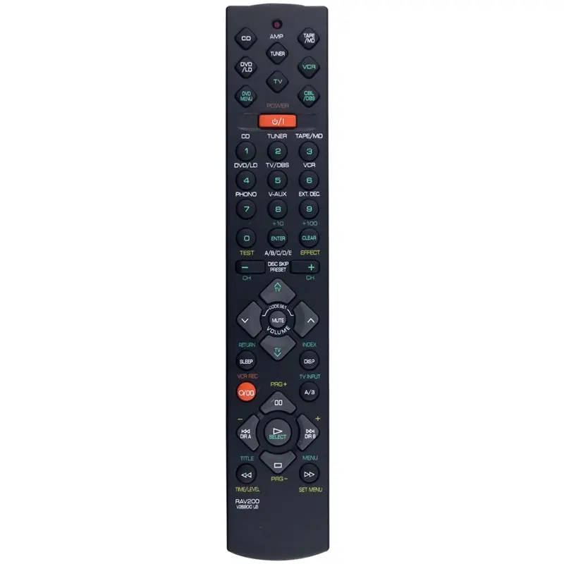 

Круглосуточная доставка: Запасной пульт дистанционного управления RAV200 для AV-ресиверов, совместимый с моделями V269010US, YHT-22, RX-V495, HTR-51