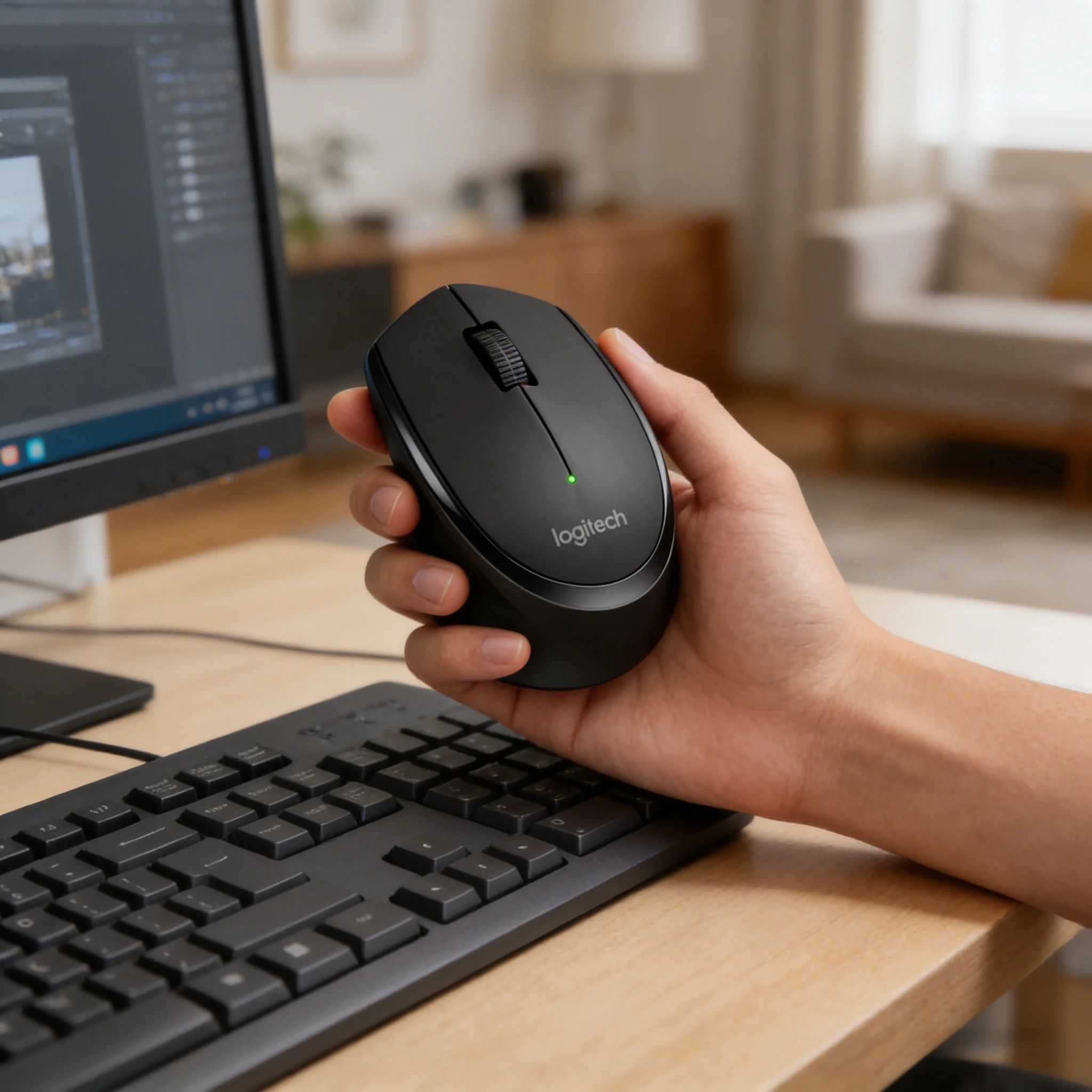 

Logitech M280 Wireless Mouse 2.4G Stable Connection Ergonomic Quiet Click 18-Month Battery for Office PC Laptop