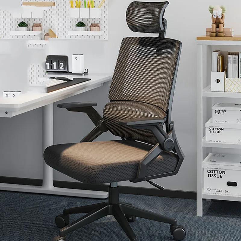 Kursi kantor akrilik ergonomis, kursi kantor lucu lengan bermain game, aksen putar Silla De Oficina furnitur kantor