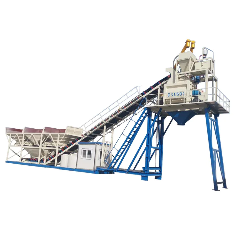Large mobile concrete mixer, foundation-free forced commercial concrete stabilized soil mixing plant