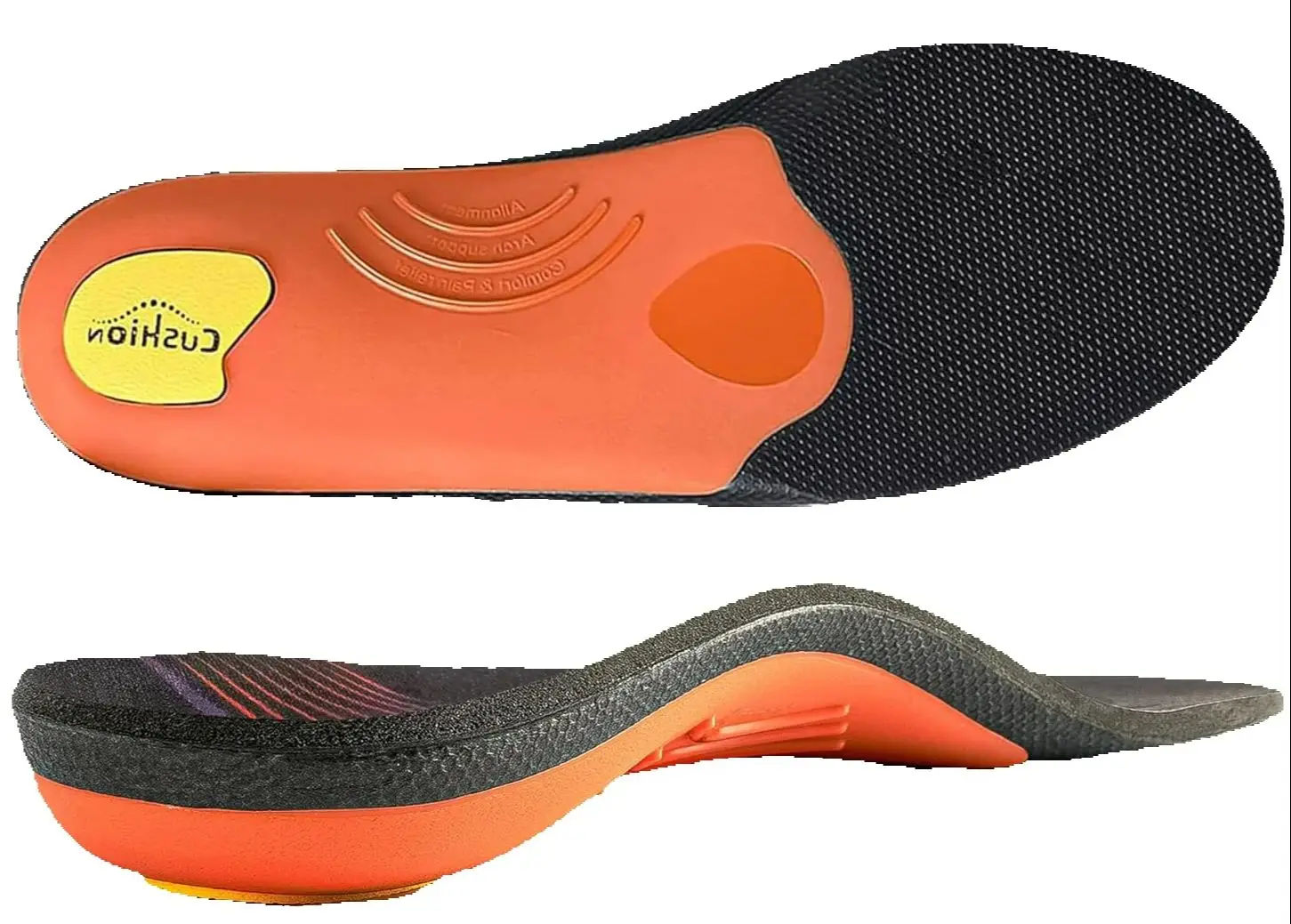 

Full Length Metatarsal Arch Support Shock Absorption Orthotic Insole,Insert for Flat Feet,Plantar Fasciitis,Relieve Foot Sorenes