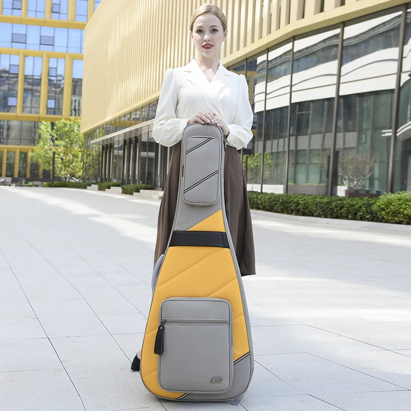 

Hooqu Customized Professional Wholesale Waterproof Electric Guitar Bag Dust Proof Waterproof Solid Guitar Case Electric Guitar G