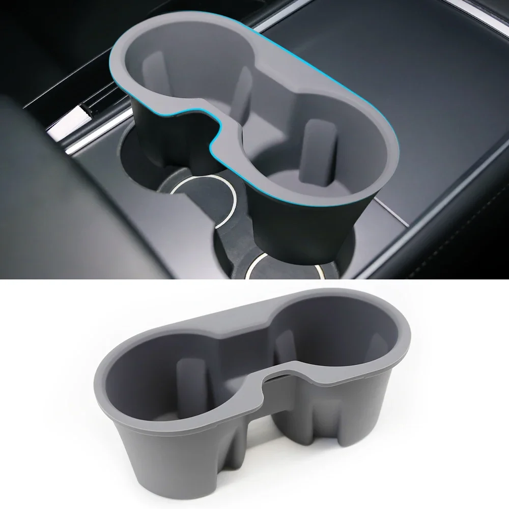 

Water Cup Holder Storage Box For Tesla Model 3 Model Y 2021 2022 Storage Box Console Cup Holder Storage Box Car Interior Supplie