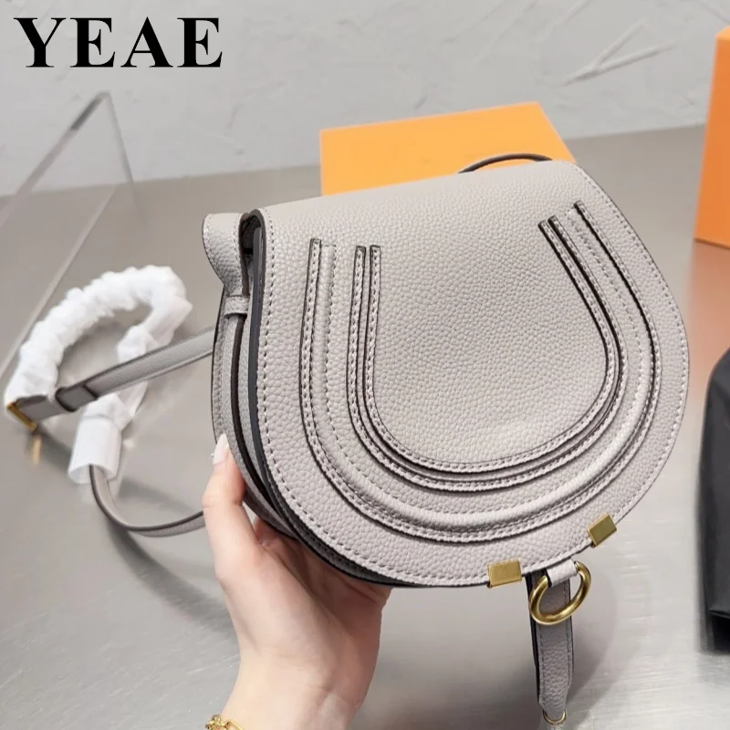 Luxury Brand Crossbody Bags For Women Fashion Designer Genuine Leather Saddle 2023 Woman Shoulder Bag Female Handbag Purses