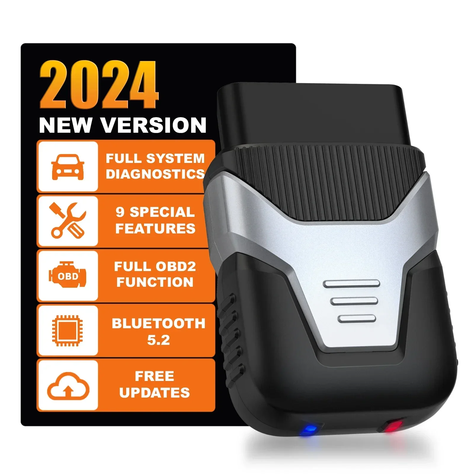 Humzor Z166 Full System Scanner for Car OBD2 Diagnostic Tool Bluetooth Reader Erase Codes Live Data Free Upgrade PK Humzor Z100