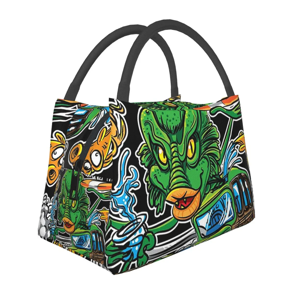 Creature From The Black Lagoon Lunch Bags Insulated Bento Box Lunch Tote Picnic Bags Cooler Thermal Bag for Woman Kids Travel