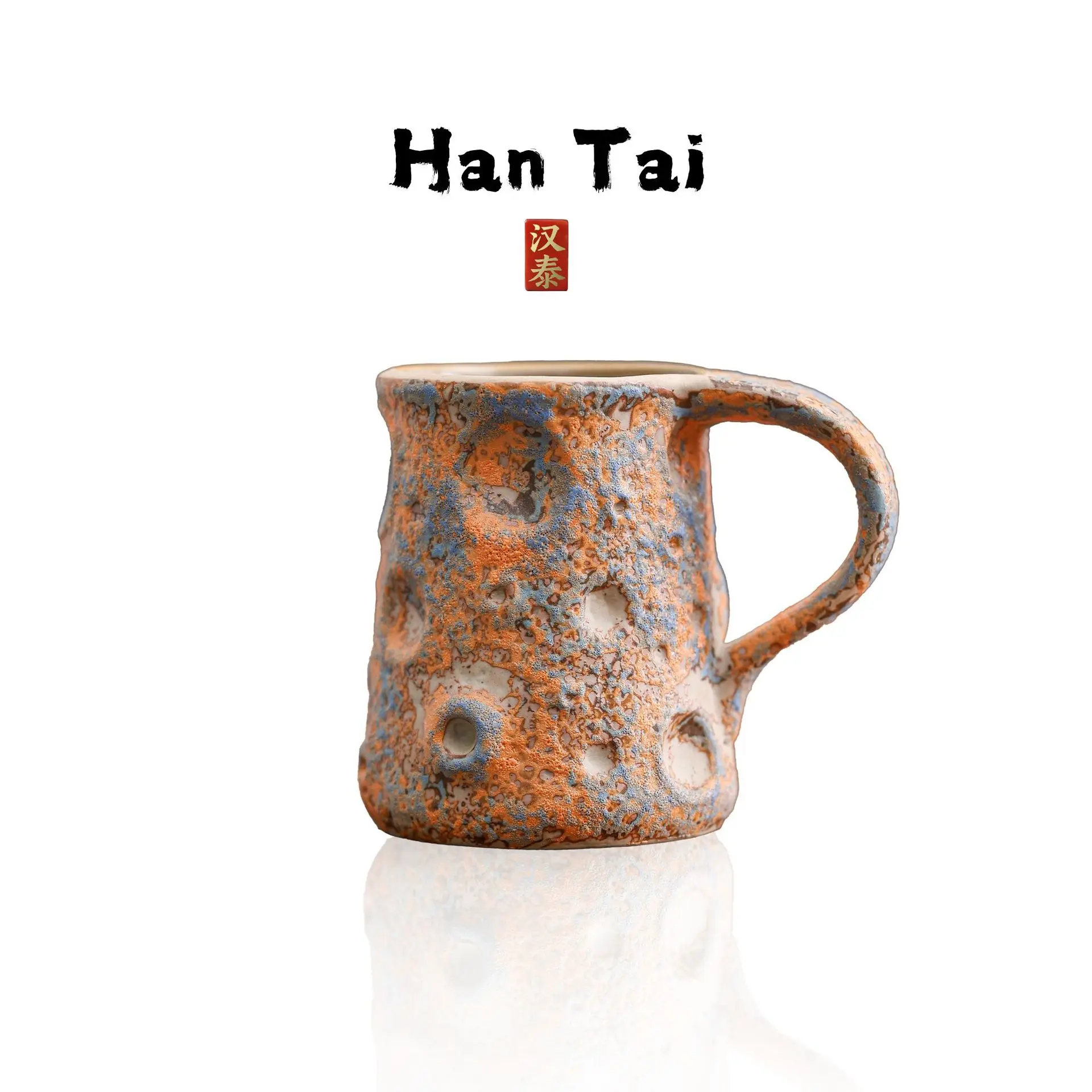 

Japanese Style Retro Original Design Ceramic Coffee Cup Coarse Pottery Texture Craft Creative Latte Art Tea Cup