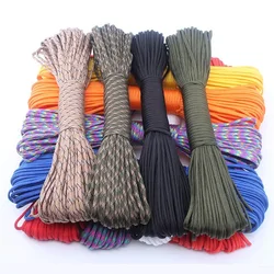 5-30M Handmade 4mm Thick Braided 7 Strand Nylon Cord Lanyards Strong and Durable Line For Outdoor Rope Making Bracelet, Keychain