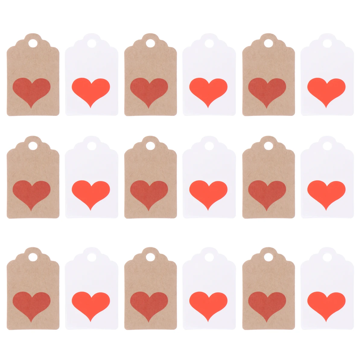 

200pcs Kraft Paper Hang Heart Shaped Vintage Gift Tags Wedding Favors Valentine Party Decorative Tags for Cupcake Bottle