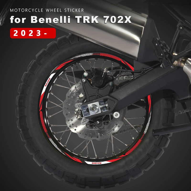 

Motorcycle Wheel Sticker Waterproof Rim Strip Tape for Benelli TRK 702X TRK 702 X TRK702X 2023 Accessories 17 Inch Wheel Decals