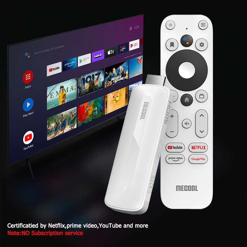 Mecool KD5 FHD TV Stick Android 11 1080P smart TV box BT5.0 1GB 8GB WiFi 2.4G/5G HDR 10+ mini Media Player dongle 2022 NEW