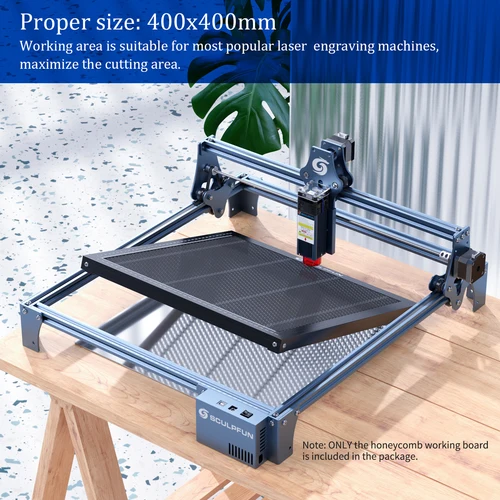 Imagen 2 del producto Grabador láser, cama de trabajo, mesa de trabajo de panal para máquina cortadora láser CO2, aluminio para S9 TTS55Pro TS2 300x3000mm