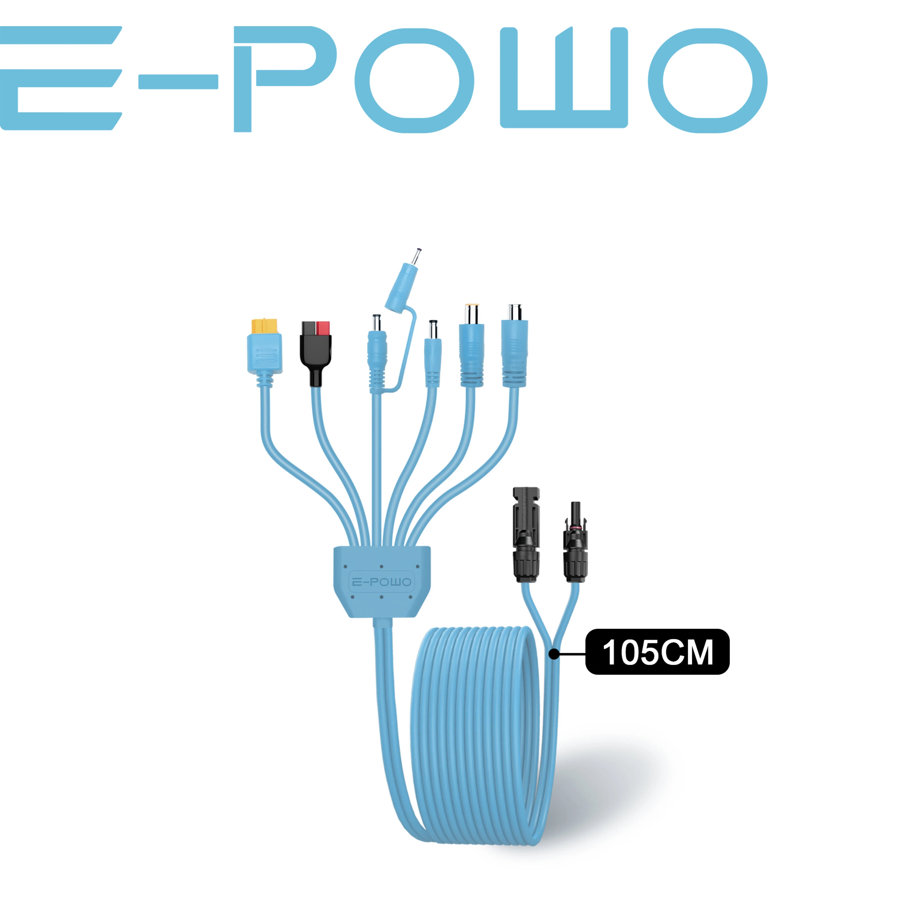 E-POWO Solar Charging Cable XT60 Anderson DC8020 DC7909 DC5525 DC5521 DC35135