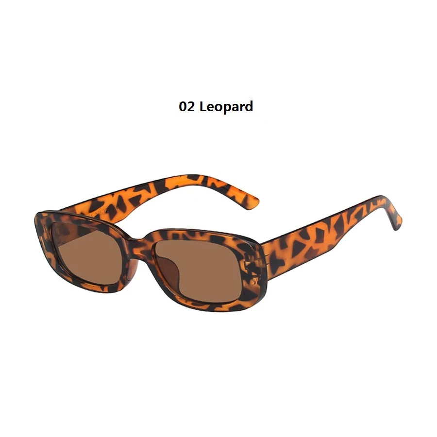 28PCS Kleine Rechteck Muster Sonnenbrille Für Frauen Vintage Marke Designer Quadrat Sonnenbrille Weiblichen Brillen Anti-glare UV400 – Detail 17