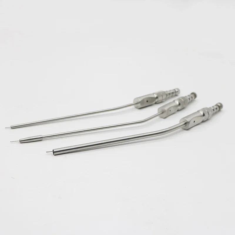 3pcs Dental Medical Surgery Aspirator Ferguson Frazier Suction Tube 2mm/3mm/4mm Stainless Steel Implant Surgical Tool