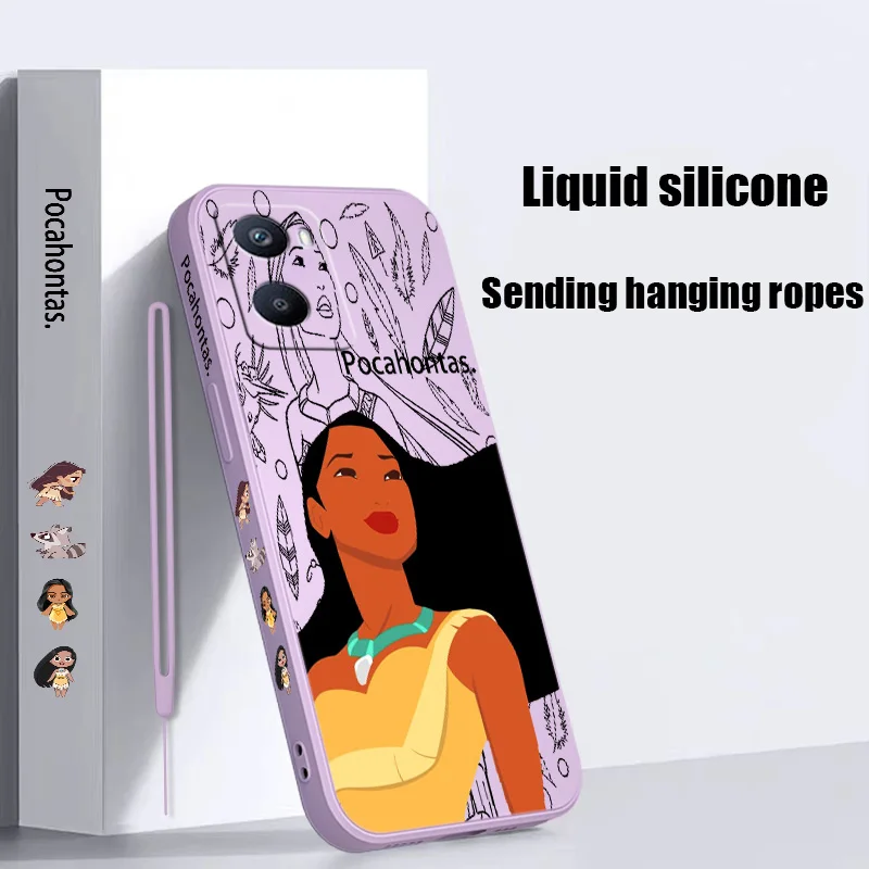 Disney Beautiful Pocahontas Liquid Left Rope Phone Case OPPO A1K 5 9 12 72 52 31 53 73 93 94 74 16 54 55 76 57 96 15 Soft Cover