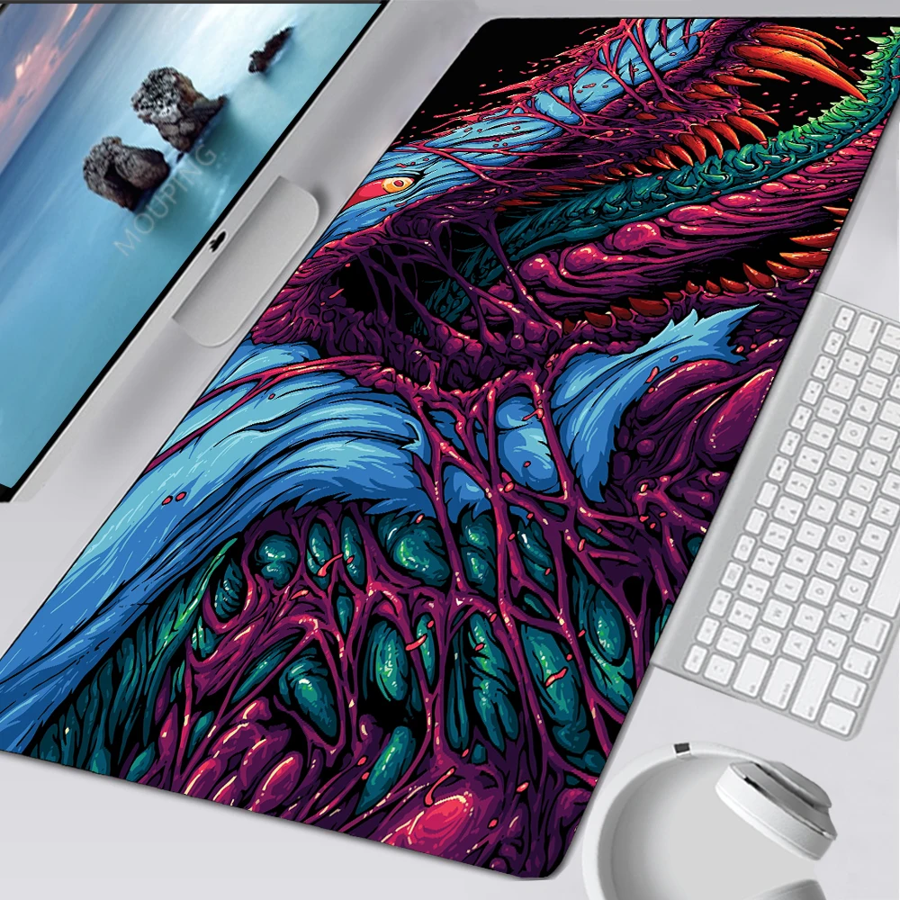 

Large Gaming Mouse Pad Computer Gamer Keyboard Mouse Mat Hyper Beast Desk Mousepad for PC Desk Pad CSGO Carpet Protective Mat