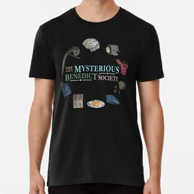 The Mysterious Benedict Society Colorful Lettering N Icons S 5XL USA T Shirt