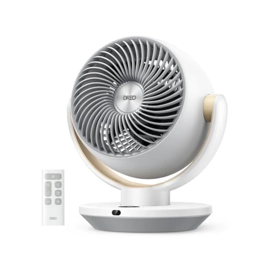 

Fan for Bedroom Desk Air Circulator Fans with Remote 11 Inch Table Fan for Whole Room 65Feet Powerful Airflow 120° Vertical Man