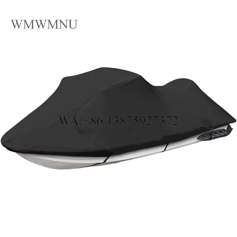 Wmwmnu Heavy Duty 300D Polyester Waterproof Anti UV Jet Ski Cover for 18ft 20ft PWC Trailerable Retrofit Upgrade Protection