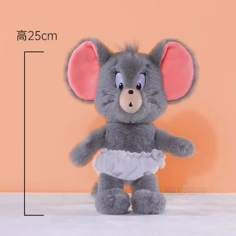 Original Tuffy Series Plush Doll Tom and Jerry Plush Toys Cute Tom Cat Throw Pillow Doll Tefie Mouse Action Cartoon Doll